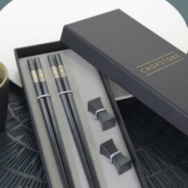 Kitami chopsticks in cadeauverpakking (2 setjes chopsticks + 2 rests)