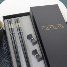 Kitami chopsticks in cadeauverpakking (2 setjes chopsticks + 2 rests)