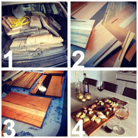 Kurumi, Ambachtelijk gemaakte sushiplank voor één persoon