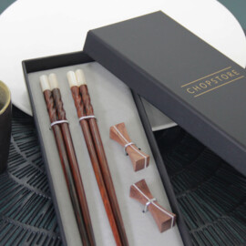 Tamashii chopsticks in cadeauverpakking (2 setjes chopsticks + 2 rests)