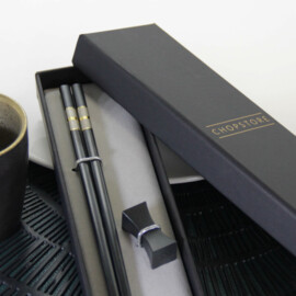 Kitami chopsticks in cadeauverpakking (1 setje chopsticks + 1 rest)