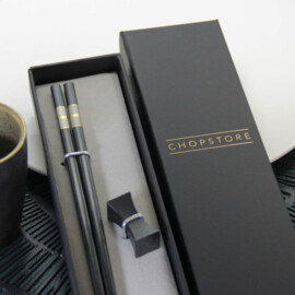 Kitami chopsticks in cadeauverpakking (1 setje chopsticks + 1 rest)